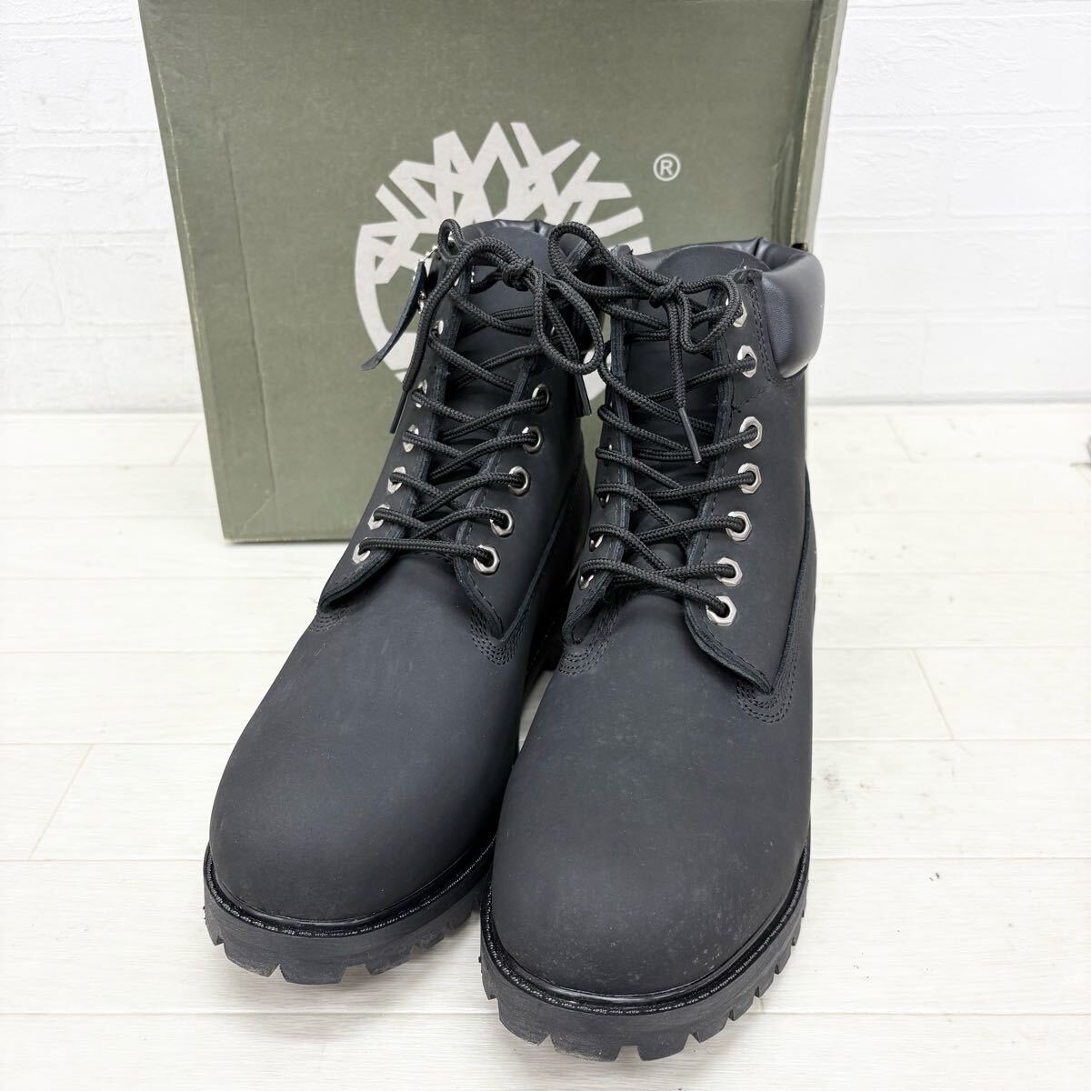 M27〓 箱付き Timberland ティンバーランド ショートブーツ メンズ サイズ8M ブラック 靴 シューズ カジュアルシューズ拍卖