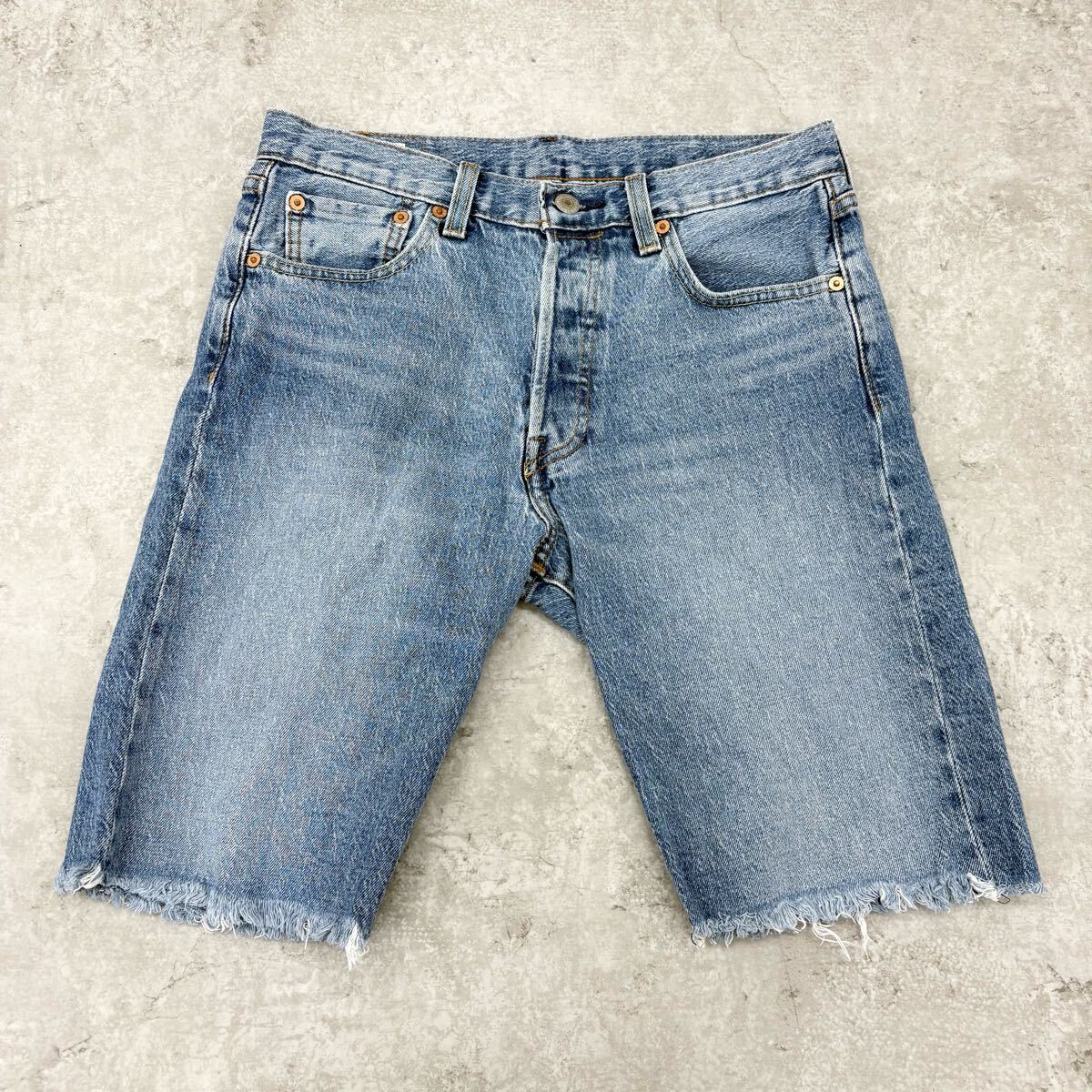 1799〓 ②LEVI'S PREMIUM リーバイス プレミアム 501 デニムショートパンツ メンズ サイズW30 ボトムス ジーパン ジーンズ ボタンフライ拍卖