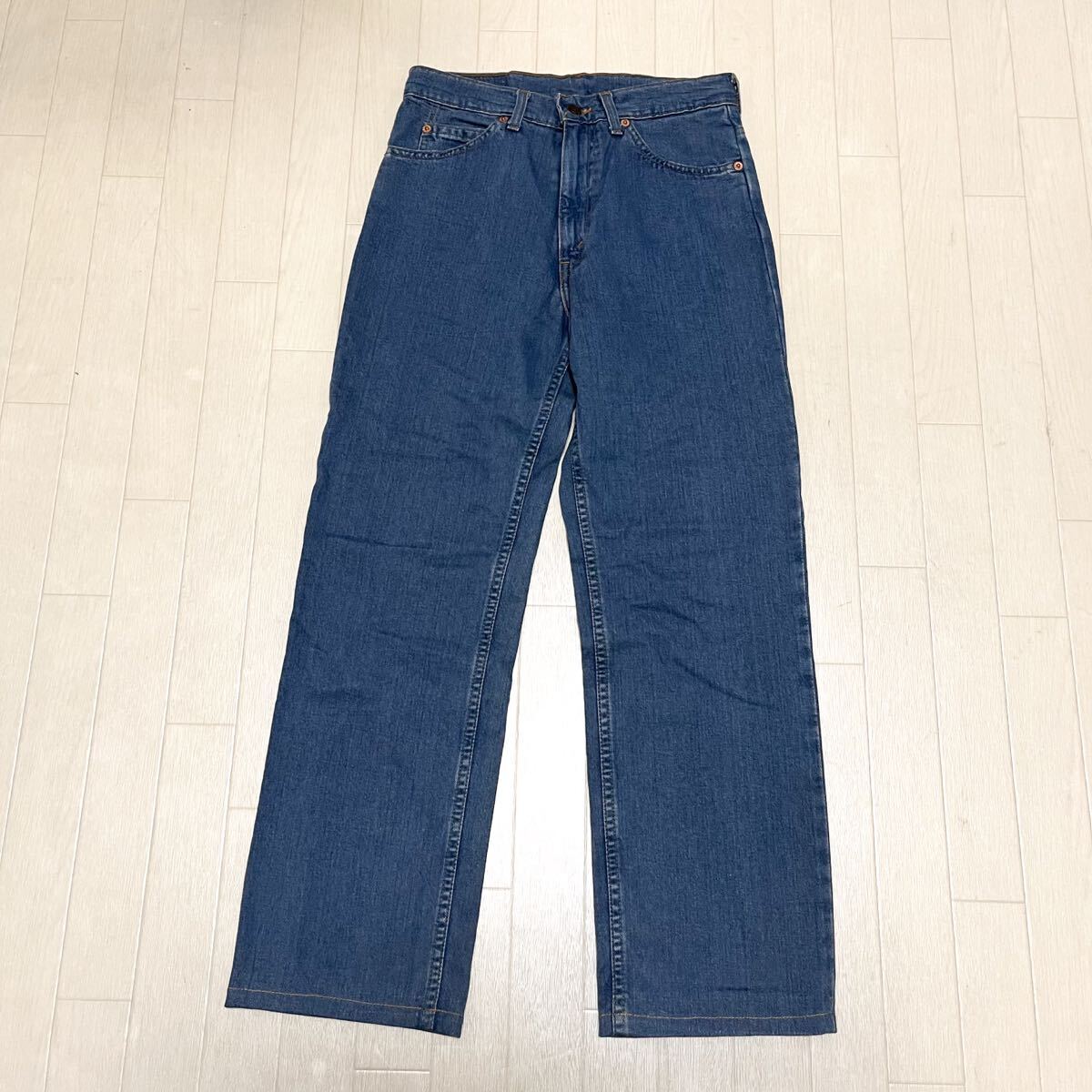 和804★⑳ オールド ヴィンテージ フィリピン製 Levi's 210 オレンジタブ リーバイス デニムパンツ ボトムス W29 L34 ブルー メンズ拍卖
