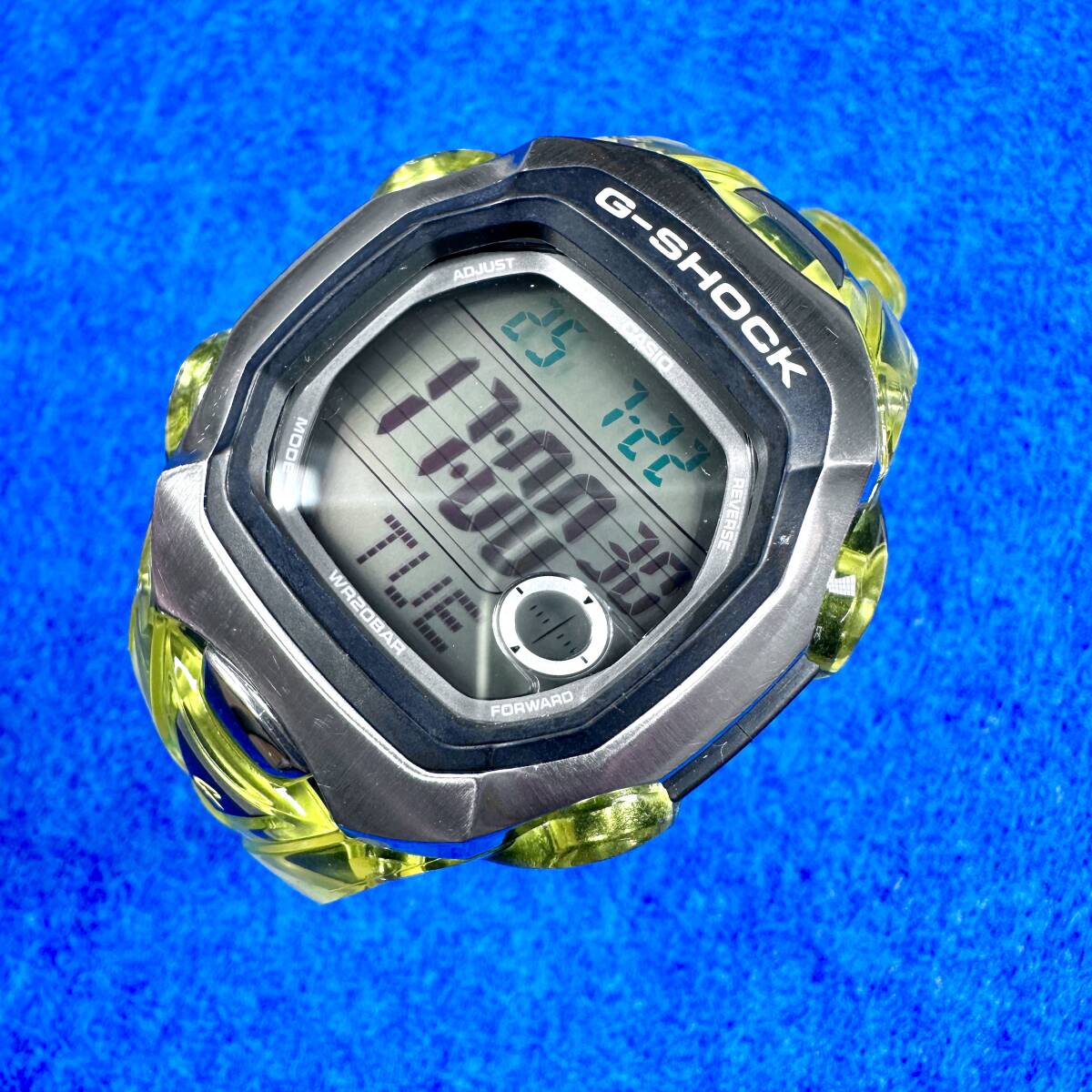 【稼働美品】CASIO G-SHOCK カシオ Gショック GL-151 クリア イエロー QZ デジタル 腕時計 メンズ 拍卖