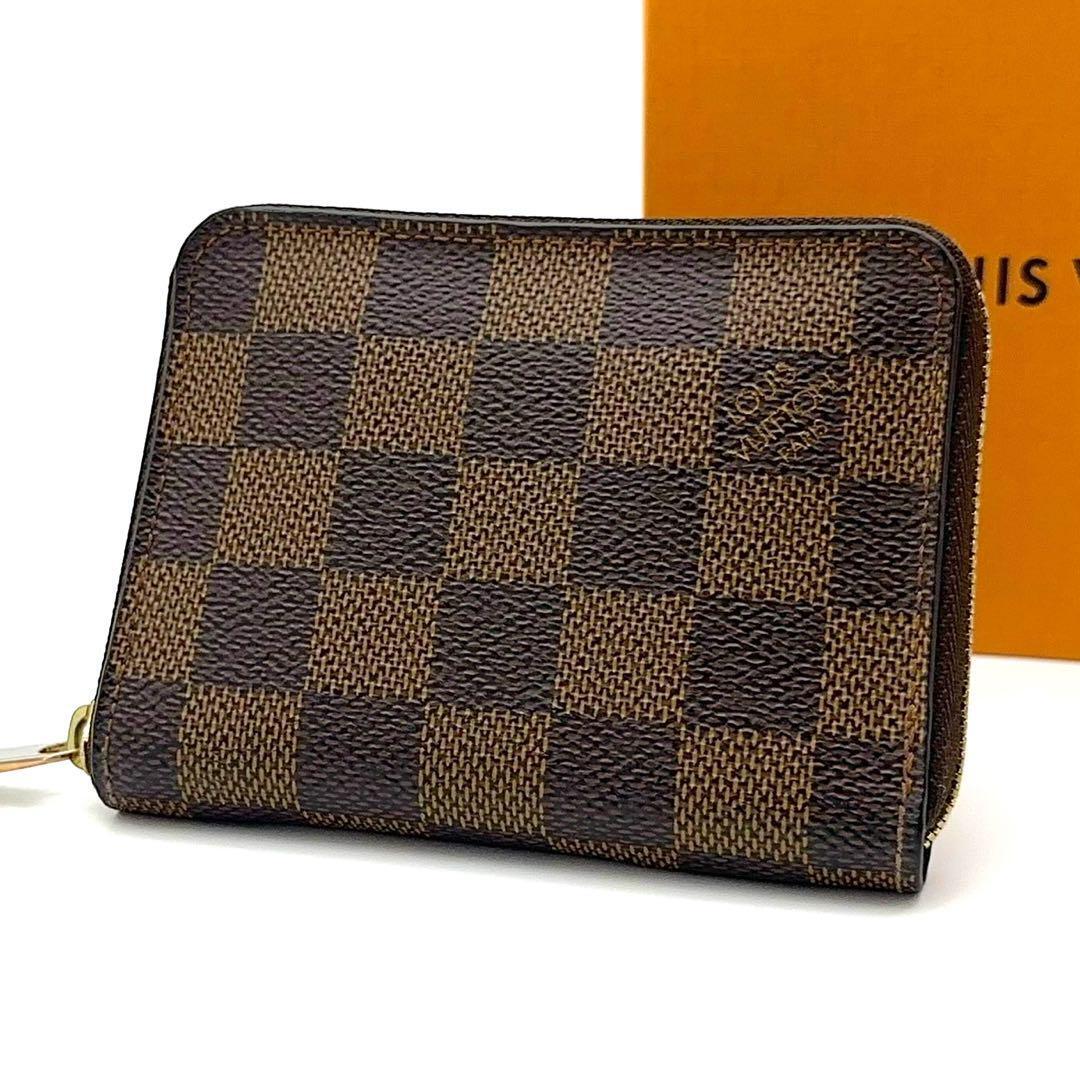 ☆売り尽くしセールお値下げ中☆【美品】LOUIS VUITTON ルイヴィトン ダミエ エベヌ ジッピーコインパース 小銭入れ カード入れ拍卖