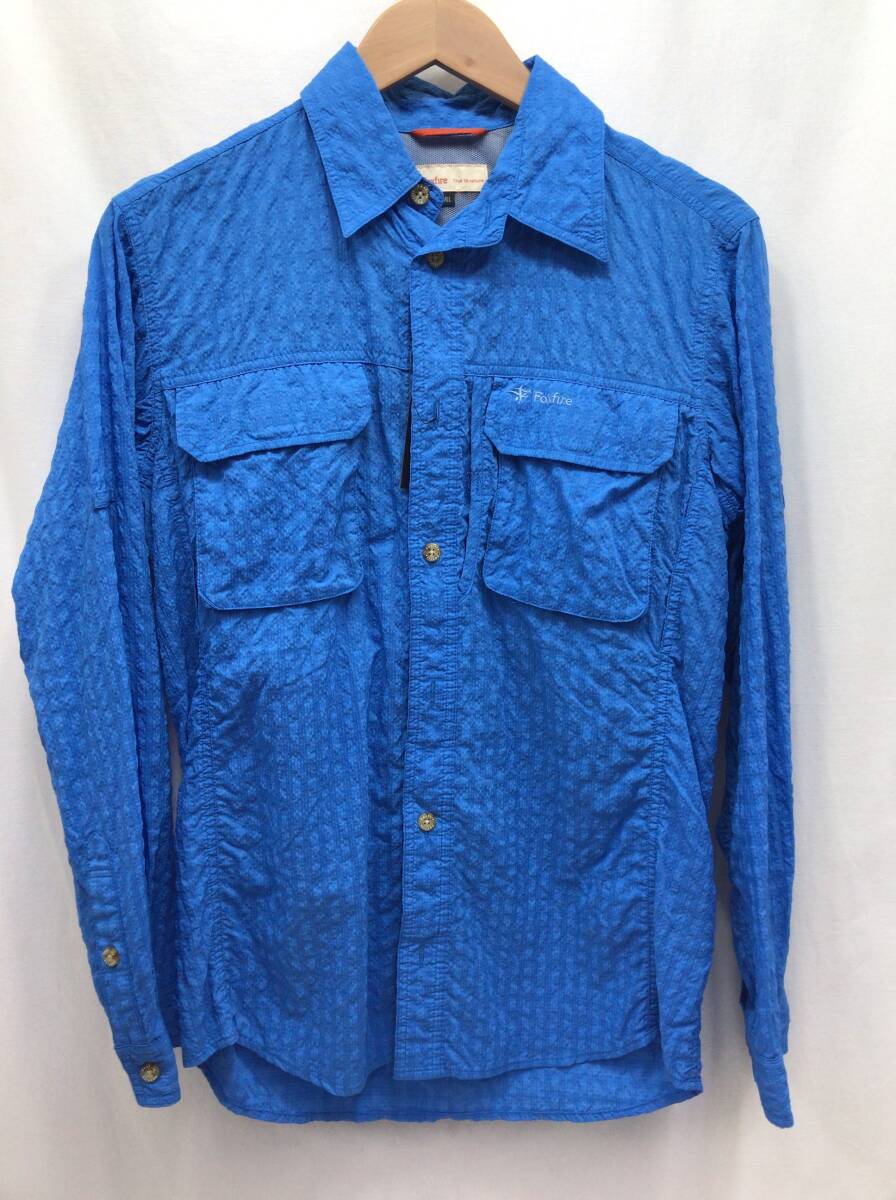 Foxfire フォックスファイヤー 長袖 シャツ ブルー サイズS メンズ SS-172570拍卖
