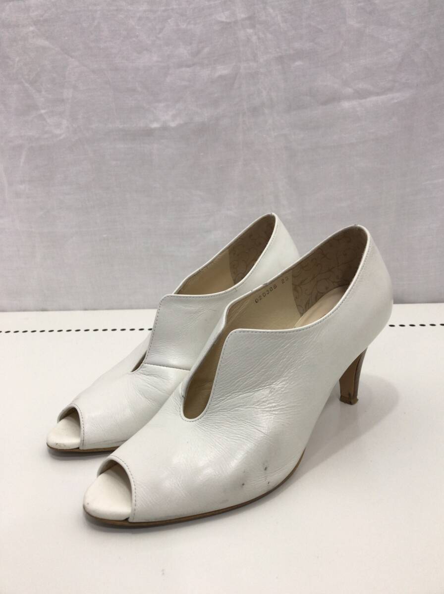 elegance 卑弥呼 エレガンス パンプス ホワイト レディース 23cm レザー A14拍卖