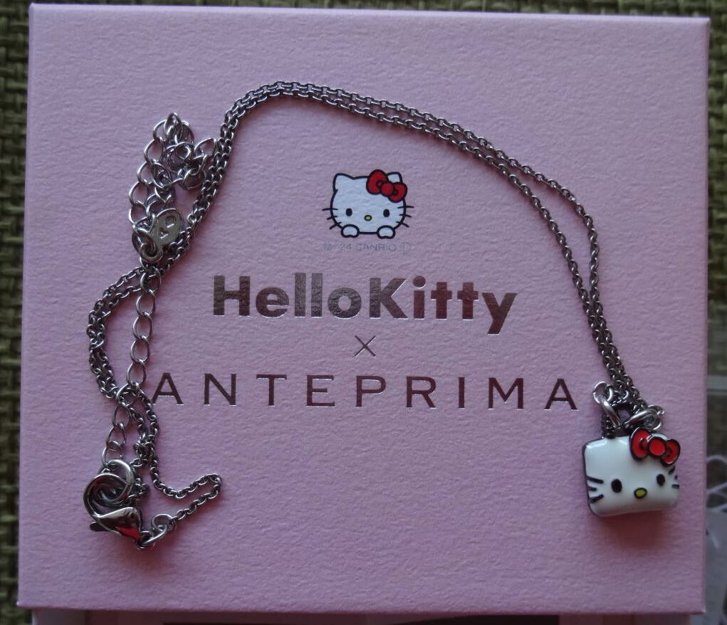 完売品レア ハローキティ*ANTEPRIMA アンテプリマ コラボ ネックレス ハローキティ50周年記念コラボ商品 新品タグ付き箱入り拍卖