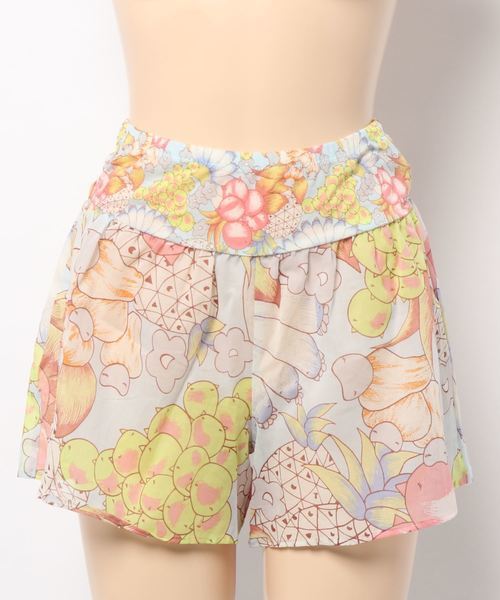 Mサイズ ツモリチサト☆ワコール新品タップパンツ ボトム ショーツ★フルーツ天国 ネコSX 日本製 ペアのワンピースのボトムス拍卖