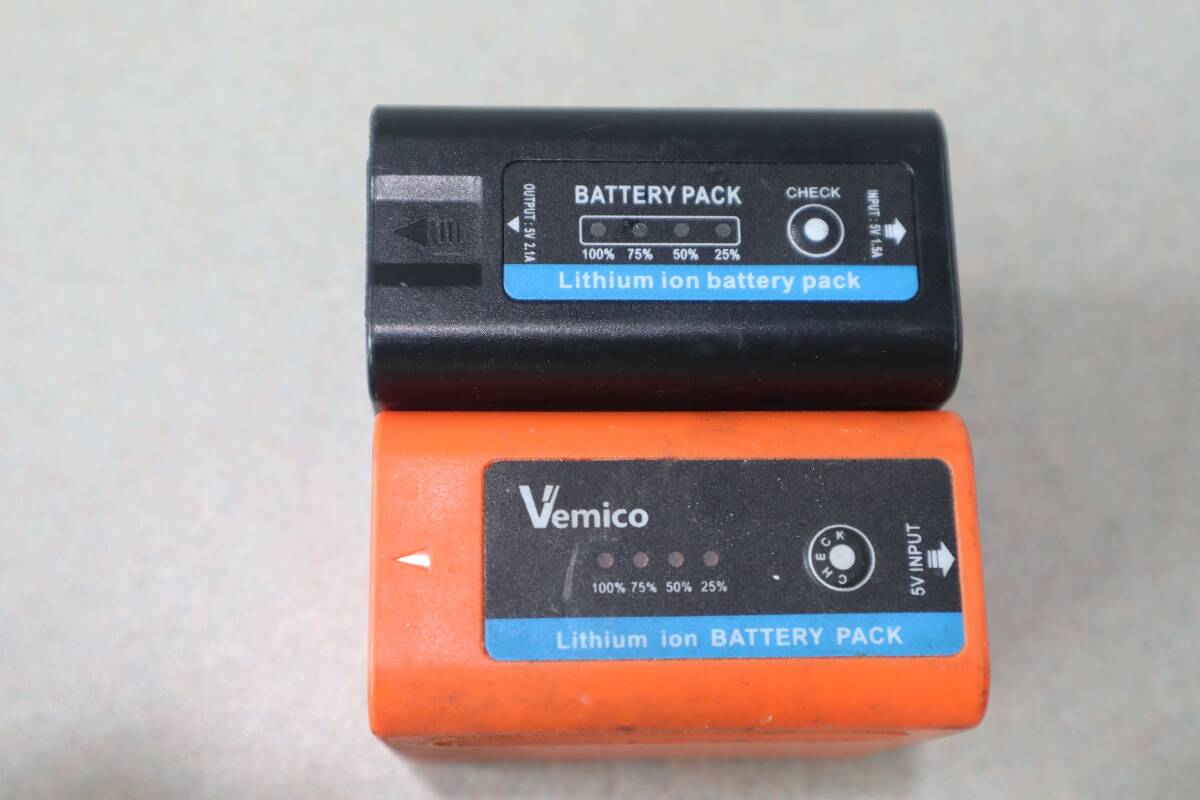 G8937 P【動作良好・2個】NP-F 互換バッテリー Vemico F980/F970 7800mAh & suntech F970TM 6600mAh SONY対応ビデオカメラ・LEDライト用拍卖