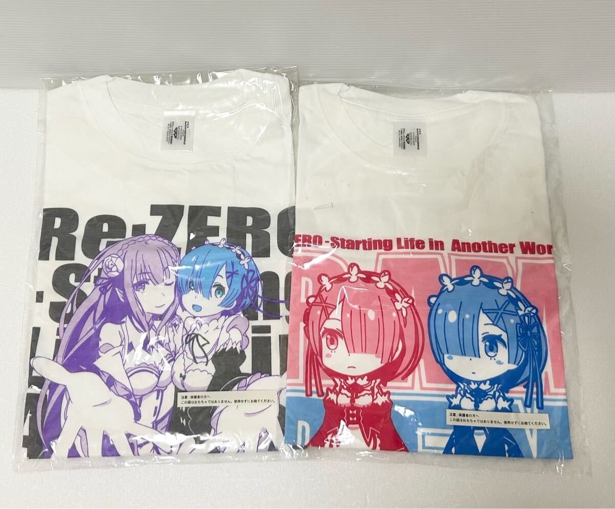 Re:ゼロから始める異世界生活 リゼロ Tシャツ レム ラム エミリア セット拍卖