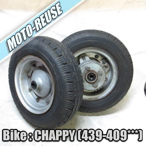 □【Chappy チャッピー チャピィ 439】純正ホイールセット リアホイール フロントホイール □K71958拍卖