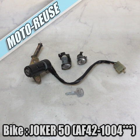 □【JOKER50 ジョーカー50 AF42】純正キーセット メインキー シートロック 給油口 □K72414拍卖
