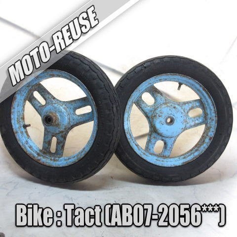 □【Tact タクト AB07 12V/2st】純正ホイールセット フロントホイール リアホイール□K69673拍卖