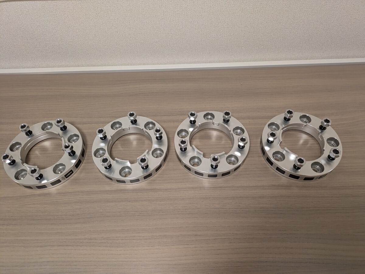 美品キョーエイ恊栄セコイヤlx570タンドラランクル100200キックスワイドトレッドスペーサーハブリング付ハブ30mmワイトレPCD150ミリ5穴2枚拍卖