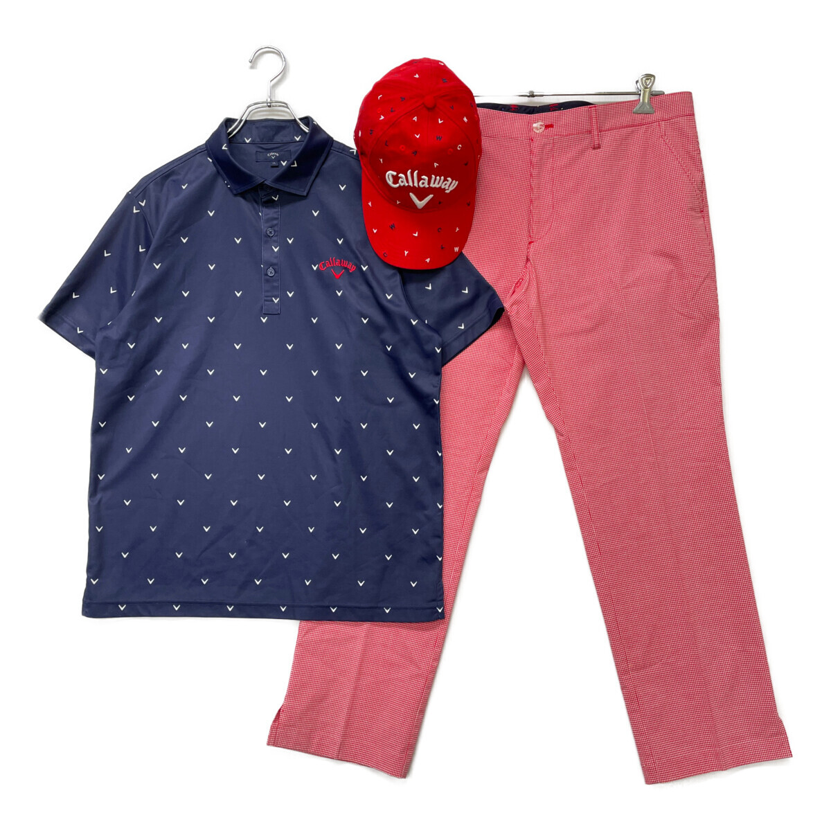 coco 中古【値下げ】 キャロウェイ Callaway メンズ コーディネートセット LL 初ラウンド コースデビュー キャップ付き 103357拍卖