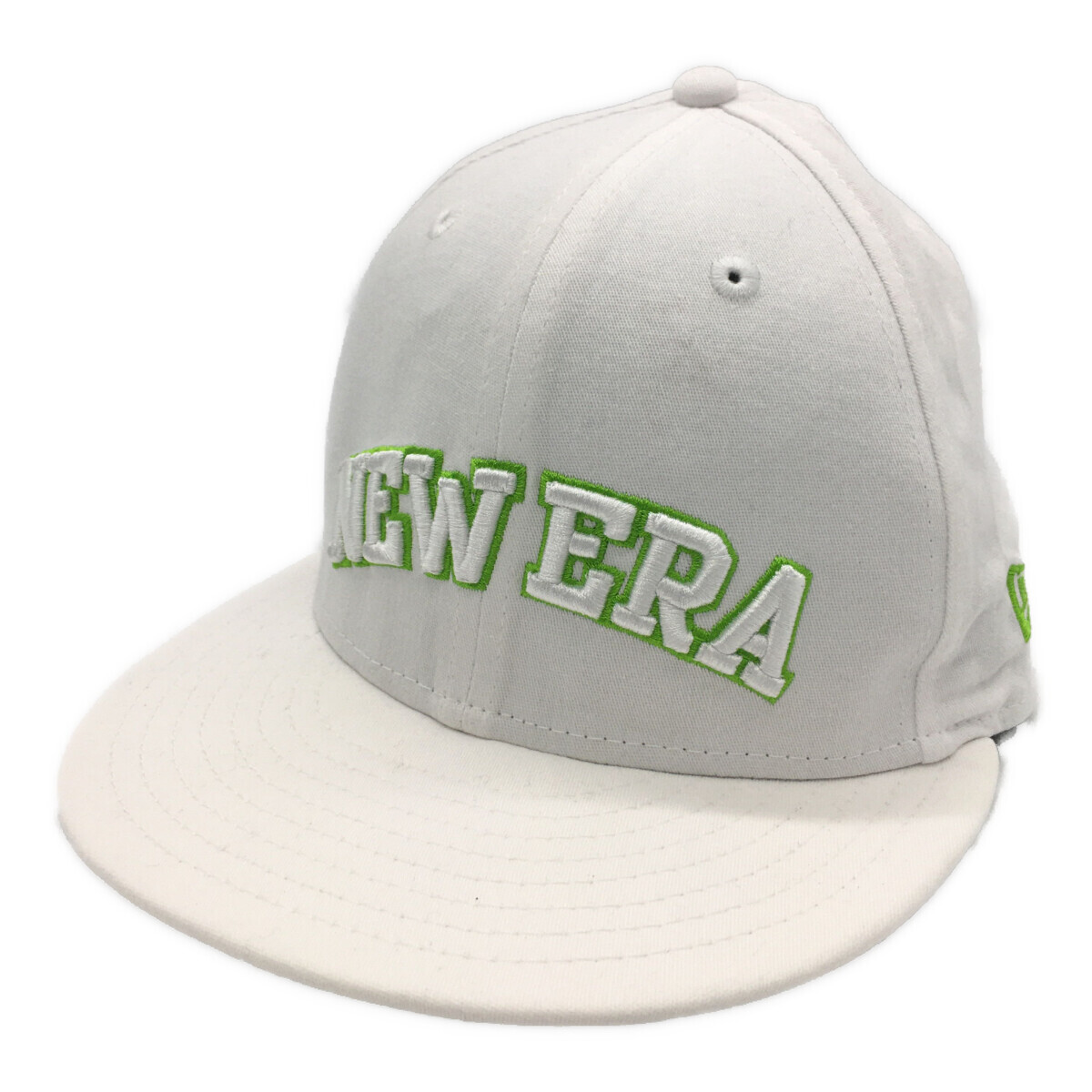 coco 中古 ニューエラ NEW ERA フラットキャップ 9FIFTY ホワイト 立体刺しゅうロゴ シンプル レターパックプラス発送可 K9723拍卖