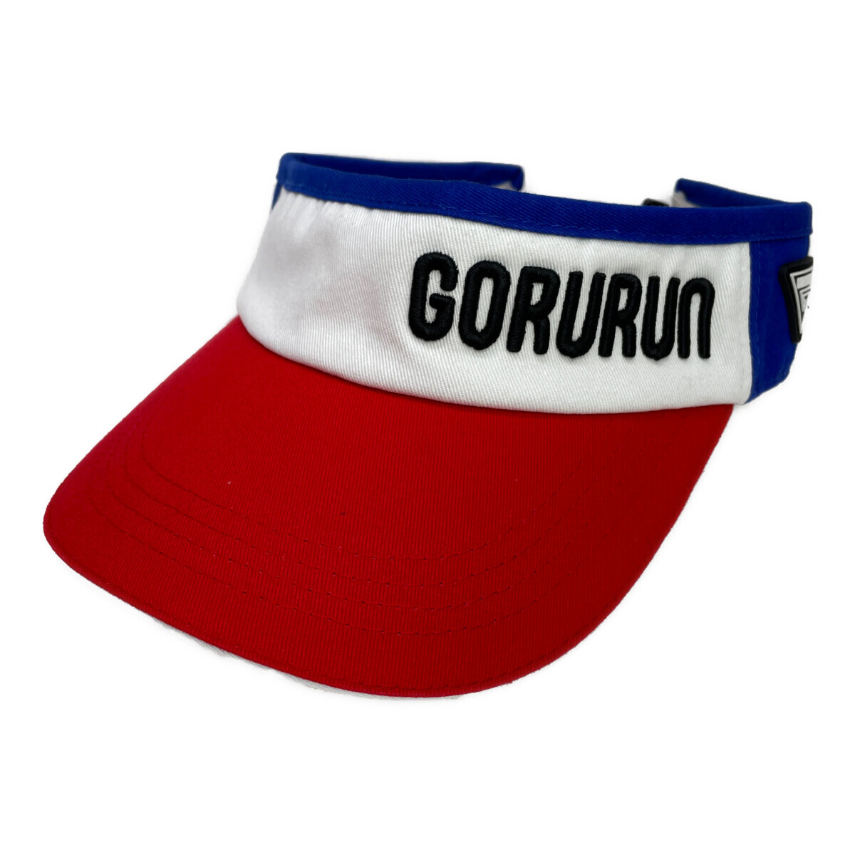 coco 未使用品 ごるらん Goruru サンバイザー フリー ネイビー系MIX トライアングルロゴ レターパックプラス発送可 K9827拍卖