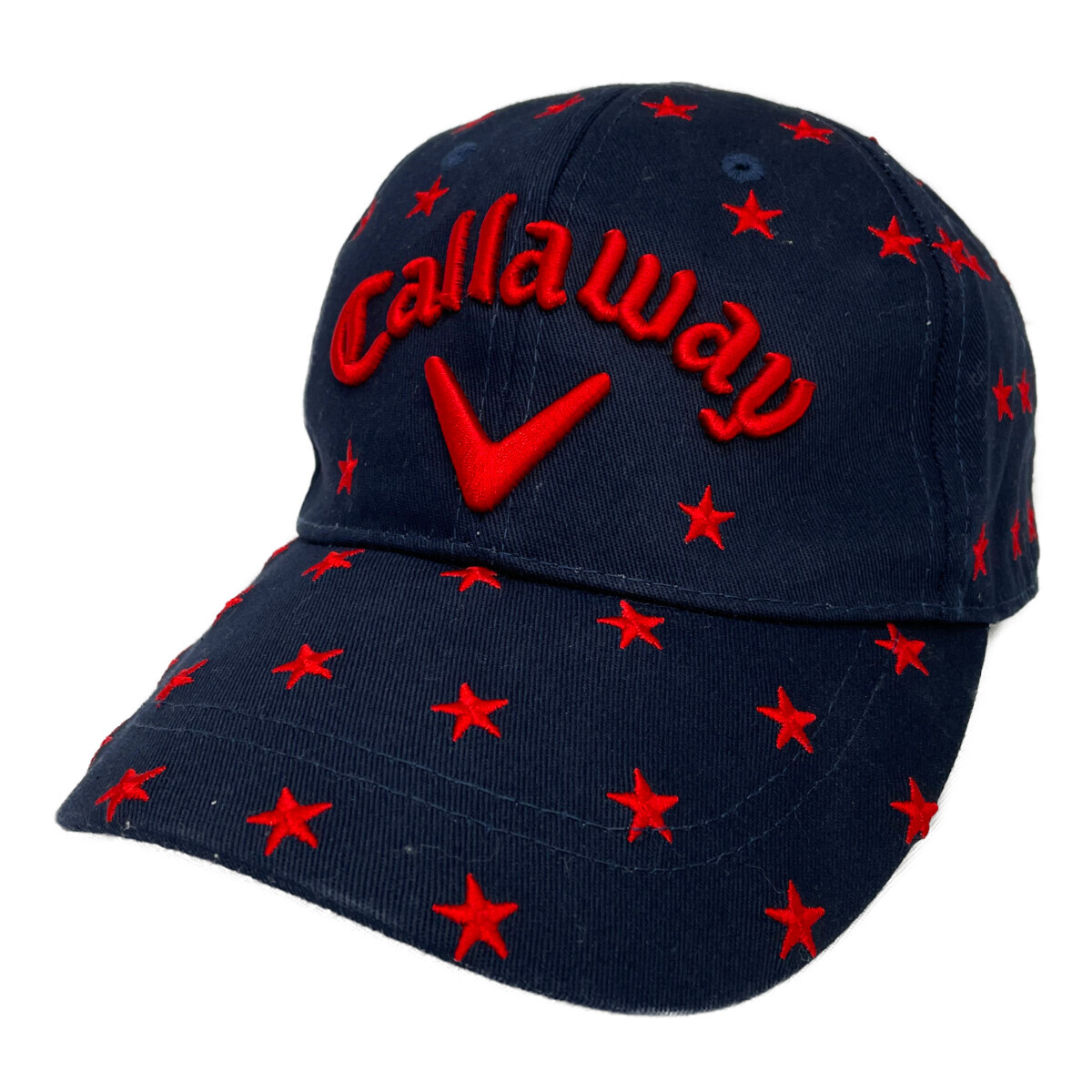 coco 中古【値下げ】 キャロウェイ Callaway キャップ フリー ネイビー 紺 定番 ロゴ入り 星柄 レターパックプラス発送可 K010485拍卖