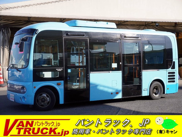 平成28年 日野 ポンチョ ロング 2ドア 36人乗 12座席 立ち席有り 自動ドア 運賃箱 ノンステップ エアサス 換気扇 AT車拍卖