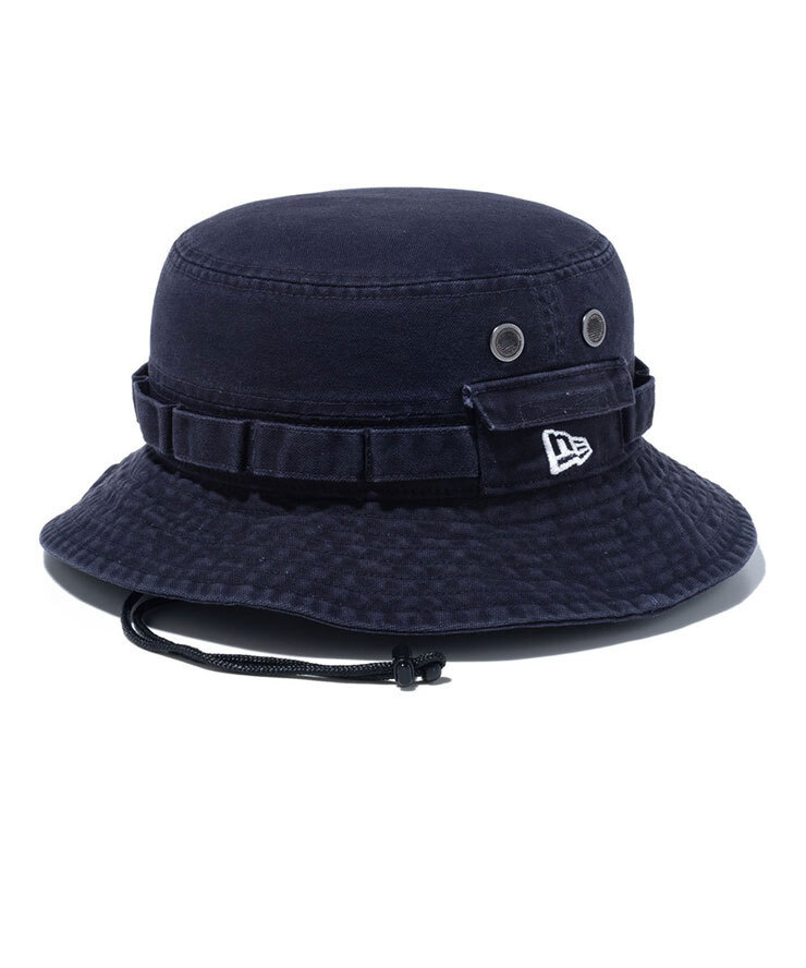<S/Mサイズ><ネイビー(14524833)>NEW ERA ニューエラ ベーシック ダックコットン アドベンチャーハット 14524833拍卖