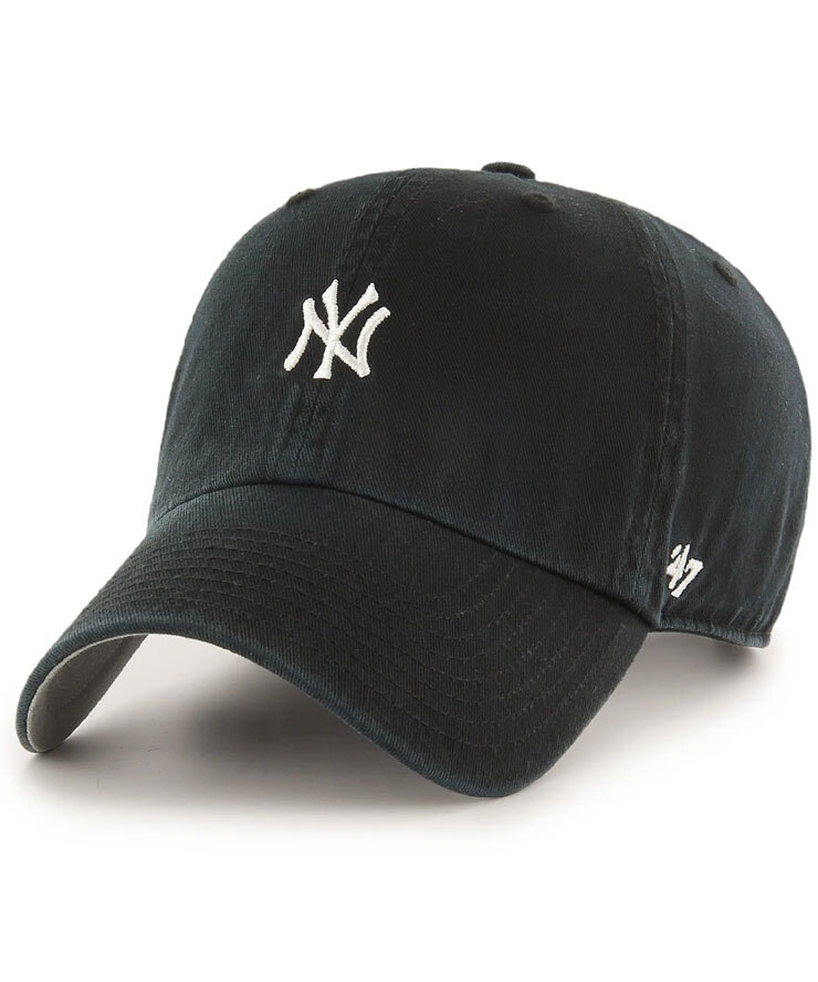 <NYブラック/ミニロゴ(14751394)>★新品★ ’47 CLEAN UP Base Runner Cap NYヤンキース ブラック 14751394 正規品拍卖