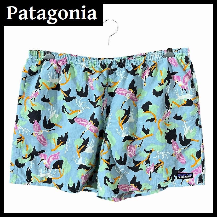 送無 希少 XL 20ss Patagonia パタゴニア 57021 SP20 フラミンゴ柄 メッシュ ライナー 多機能 バギーズ ショーツ 5インチ ショート パンツ拍卖