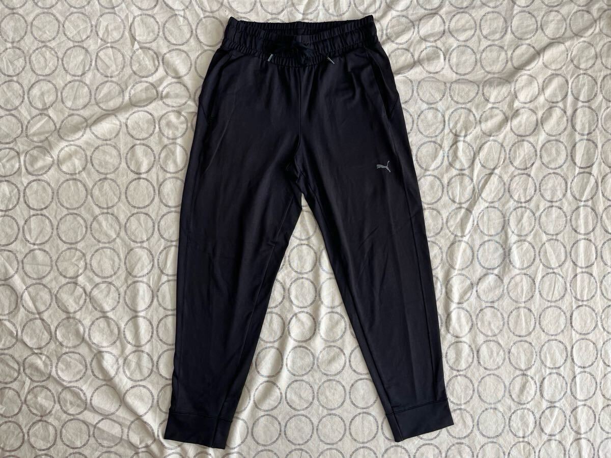 PUMA シンプルデザインのレディースジャージパンツS ブラック スポーツウェア拍卖