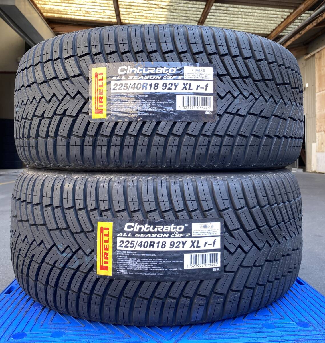 【法人宛限定送料無料】PM65-140 PIRELLI 225/40R18 92Y XL r-f CintuRato ALL SEASON SF2 ランフラット 2本セット 2022年製拍卖