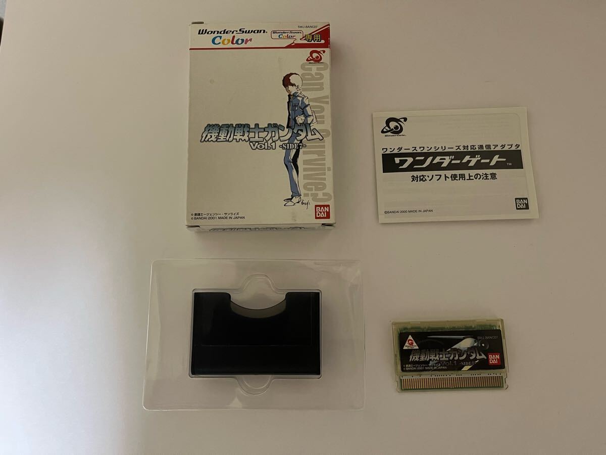 機動戦士ガンダム vol.1 SIDE 7 Wonder Swan Color ワンダースワン カラー 取扱説明書無し拍卖