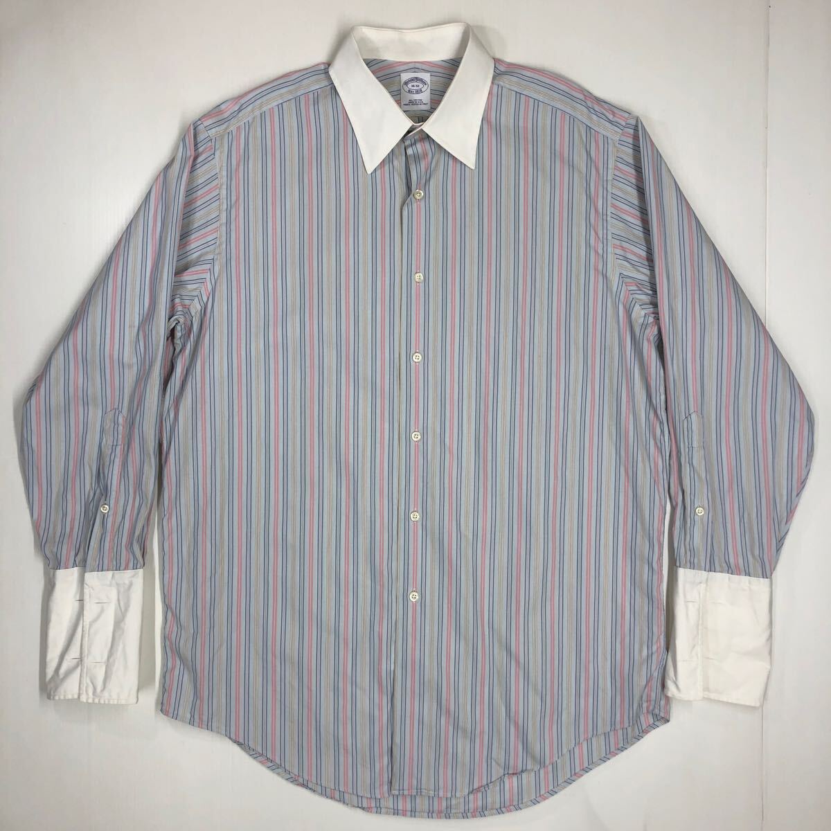 米国製 Brooks Brothers ブルックスブラザーズ 長袖シャツ ストライプ サイズ16-32 ドレスシャツ 47-58拍卖