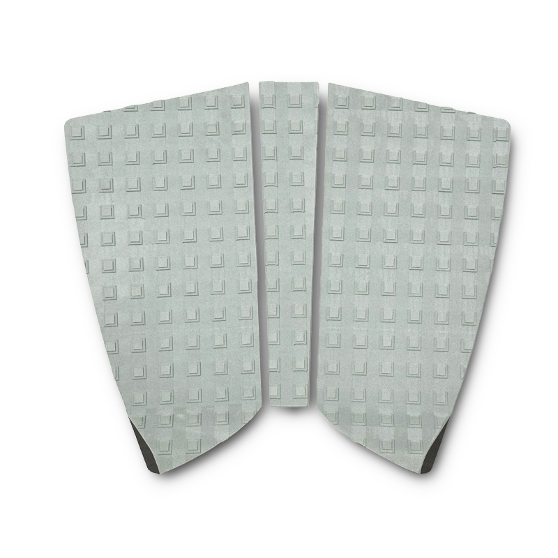 新品★フィッシュテールにおすすめ★3ピース サーフボード デッキパッド 3Mテープ 色:グレー(灰) サーフィン拍卖