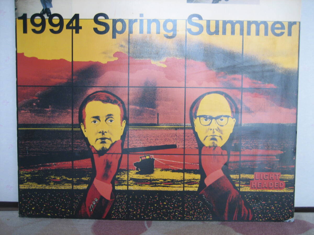 希少☆94SS コムデギャルソン オム プリュス 販売促進パネル Smart Boy GILBERT & GEORGE PLUS homme DEUX BLACK COMME des GARCONS拍卖