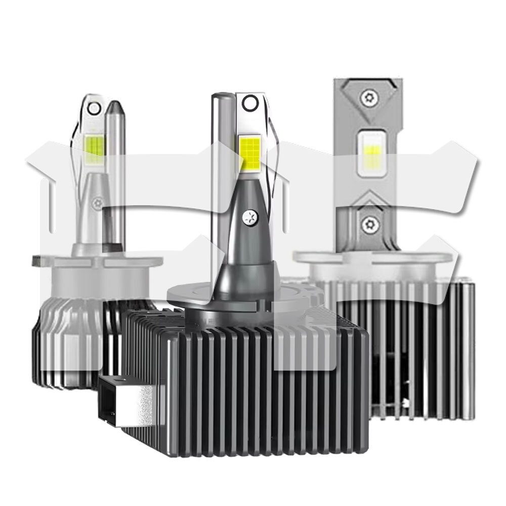 D1S D1C D1R 120W 12000LM 6500K ホワイト CSP-9570チップ キャンセラー ノイズ LED ヘッドライト 新車検対応 1年保証拍卖