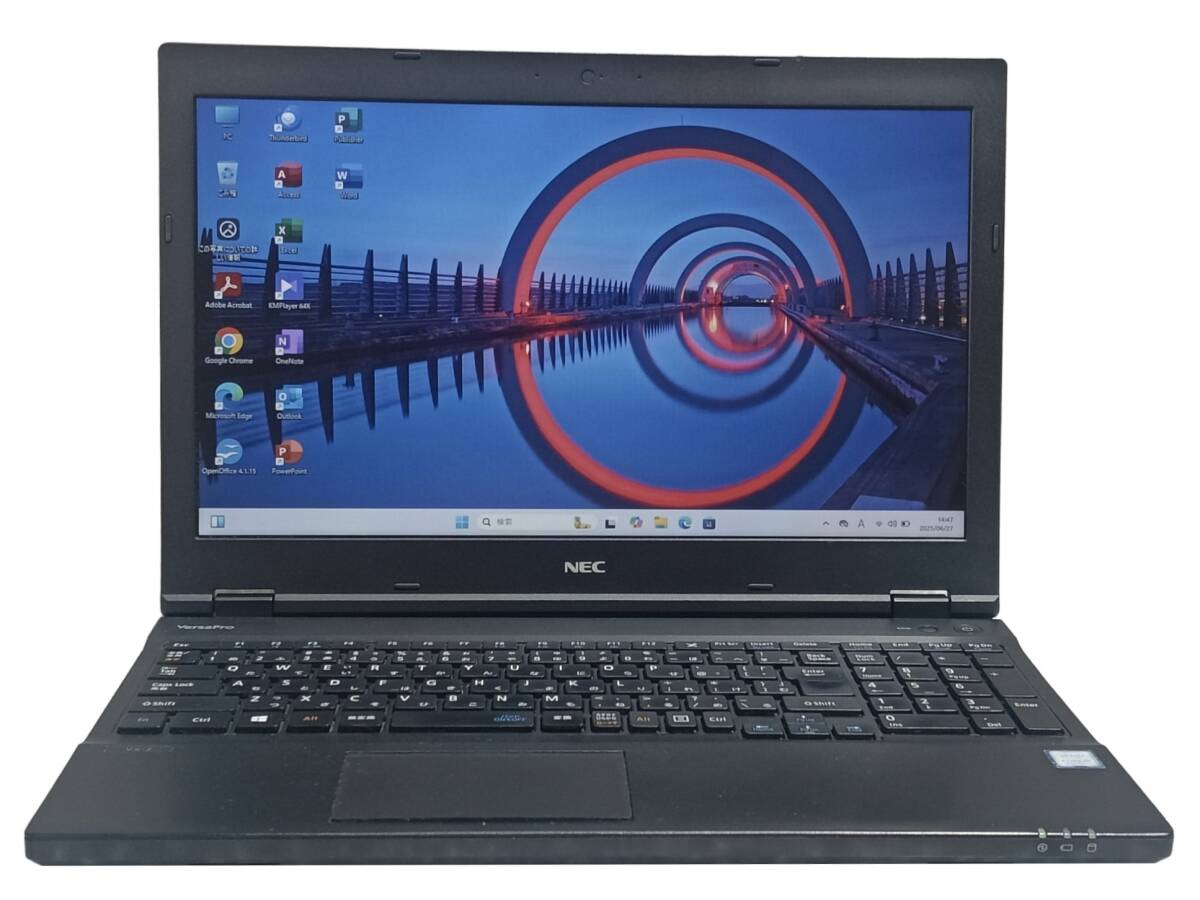 【驚速 NEC VX-2 i5-8350U 1.7GHz x8+8GB+SSD240GB 15.6インチワイドノートPC】Win11+Office2021/USB3.0/HDMI A062719拍卖