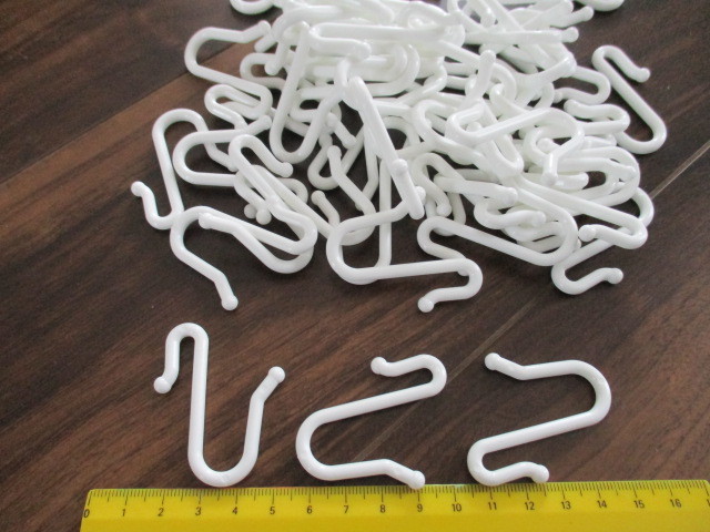 ●プラスチック≪S型・S字フック≫小・白【60個】USED拍卖