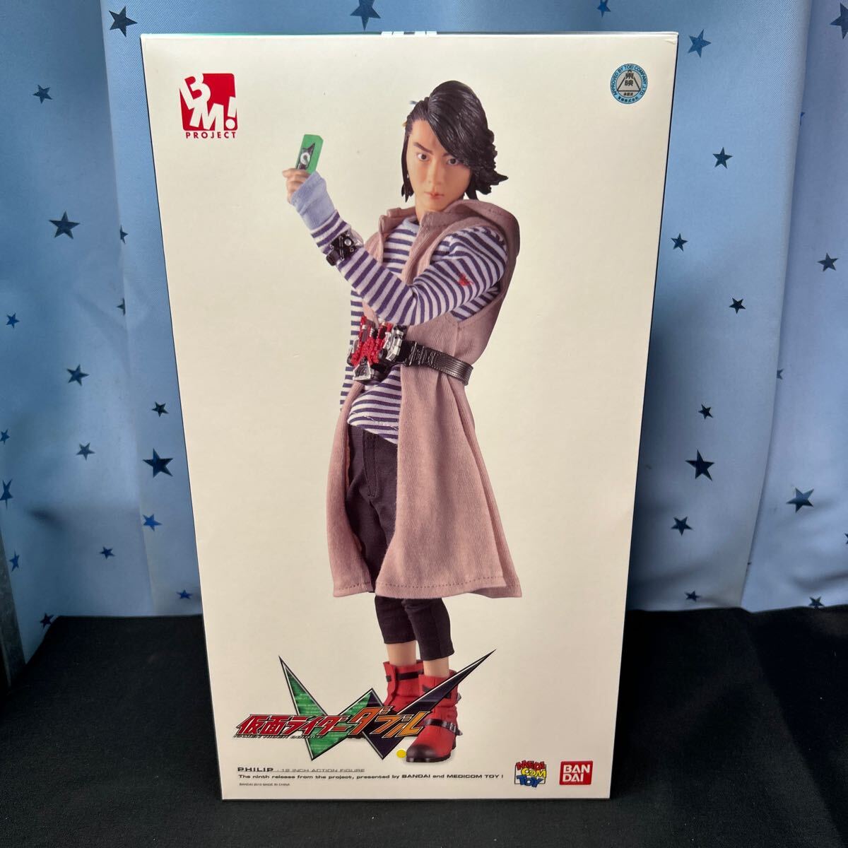 qino メディコムトイ PROJECT BM PBM リアルアクションヒーローズ RAH 仮面ライダーW サイクロンジョーカー フィリップ PHILP拍卖