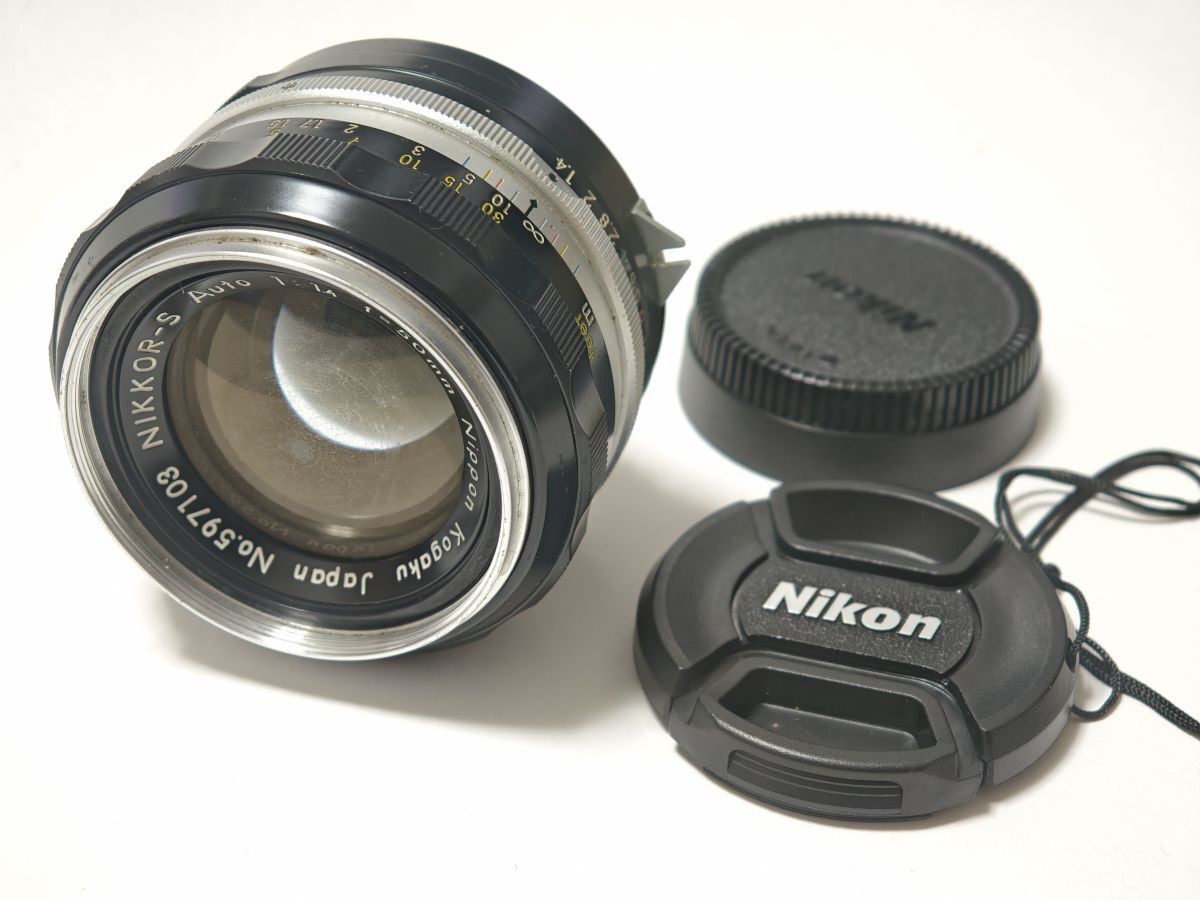 Nikon NIKKOR-S Auto 50mm F1.4 非Ai Nippon Kogaku ニコン 前後キャップ付き (2)拍卖