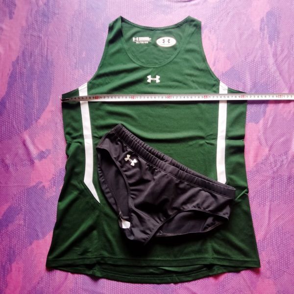 上緑下黒(US/XL)シングレット&パンツ アンダーアーマー D4-39,D5-67拍卖