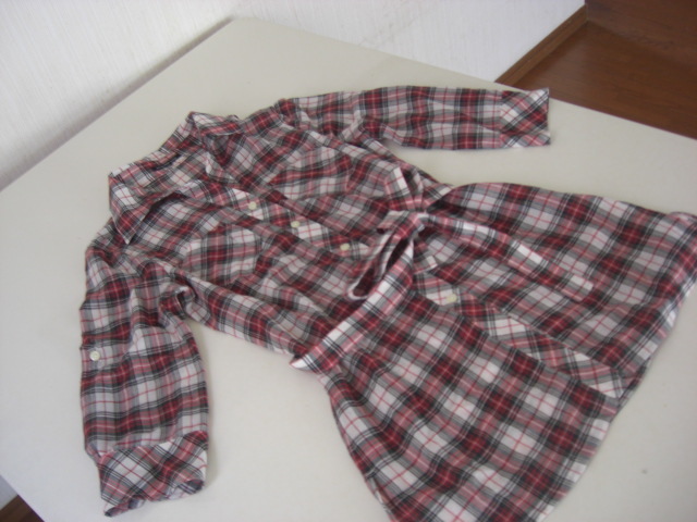 美品アトリエサブ チェック柄チュニックワンピース38拍卖