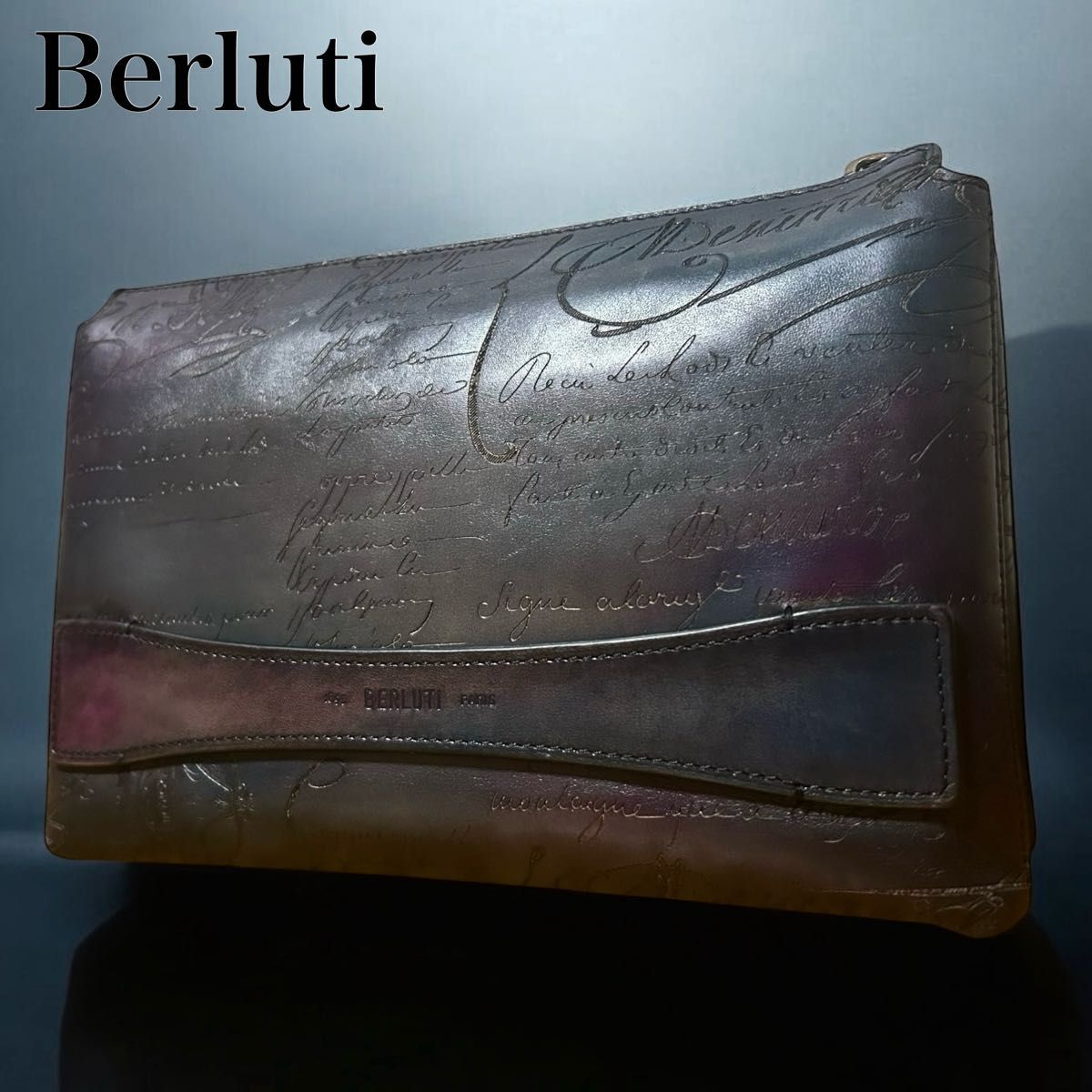 定価32.4万 ベルルッティ Berluti セカンドバッグ テルシオ スクリットレザー オールインワン クラッチ カリグラフィー拍卖