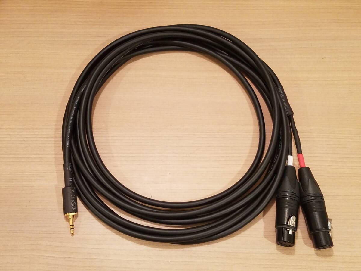 ★ MOGAMI 2534 XLR2メス-ステレオミニプラグ3.5mm 変換ケーブル 2m Yケーブル 金メッキ NYS231BG-LL NC3FXX-B ブランド-長さ変更可拍卖