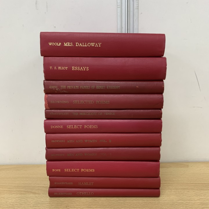 ▲01)【同梱不可】研究社 英米文学叢書 11冊セット/洋書/文芸/ハムレット/シェイクスピア/T・S・エリオット/ブラウニング/詩集/B拍卖