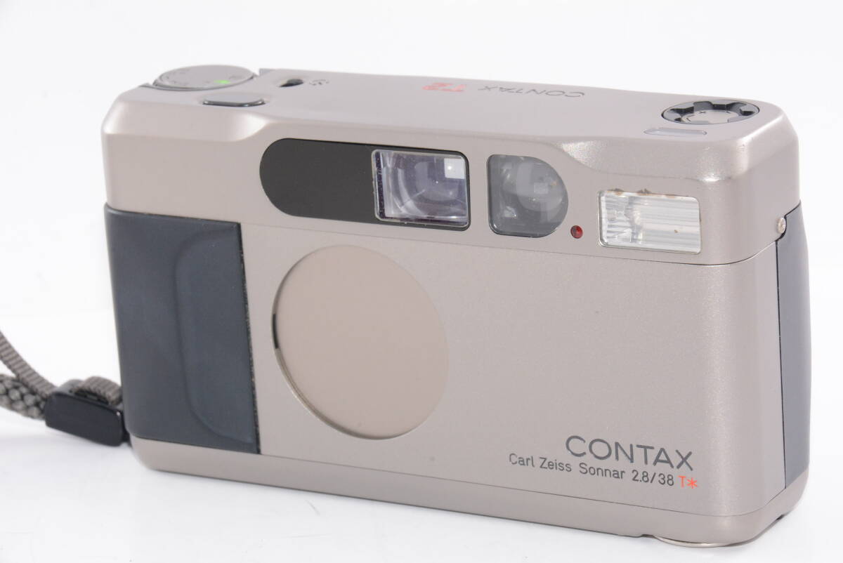 【外観特上級】CONTAX T2 Sonnar 38mm F2.8 T* コンタックス チタンシルバー #s21573拍卖