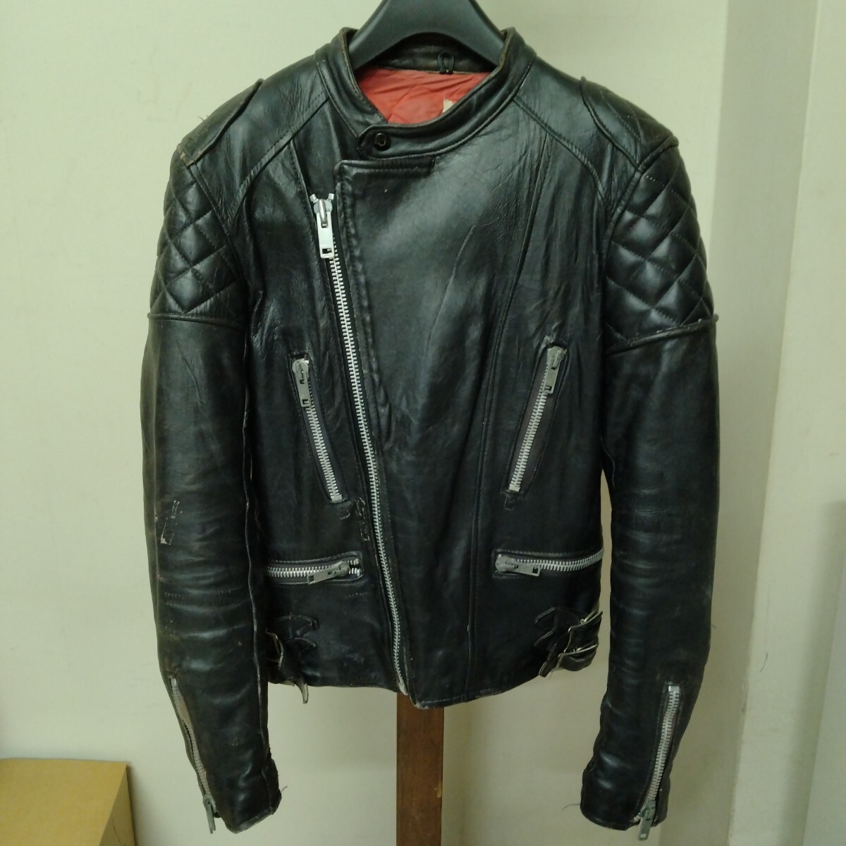 ヴィンテージ UKライダース ロンジャン パデッド 70’s made in great britain拍卖