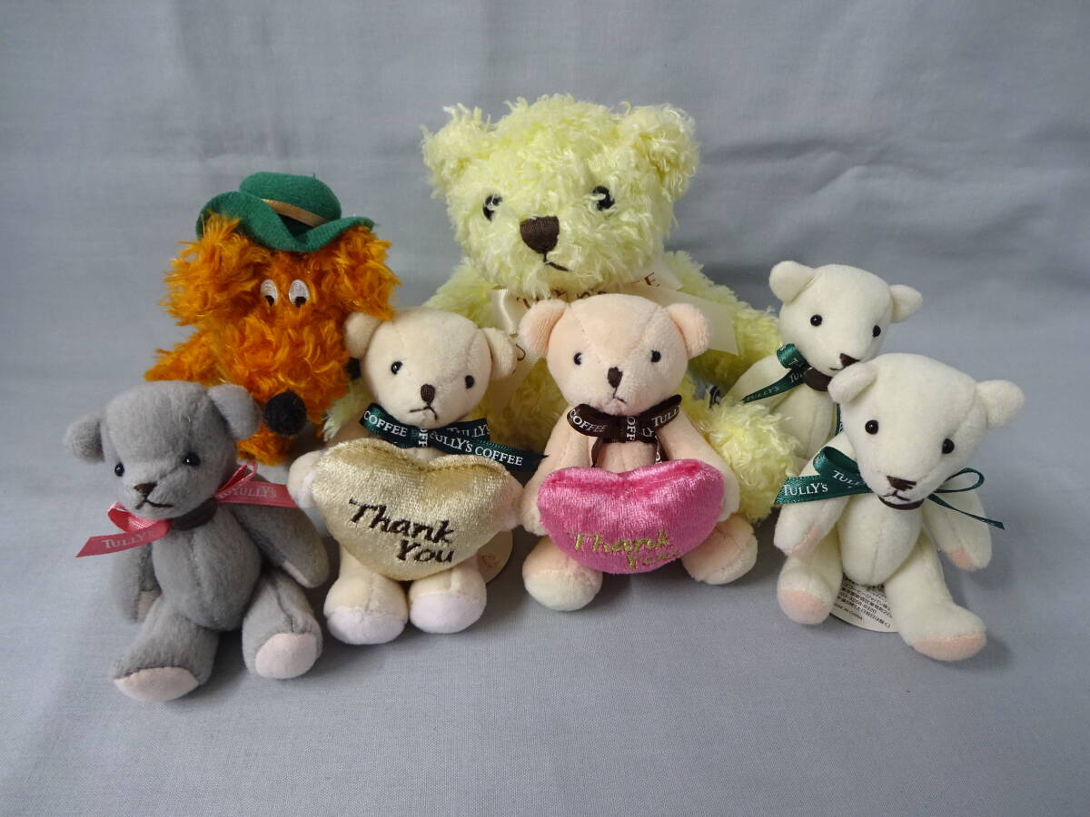 TULLY'S COFFEE タリーズコーヒー ベアフル ハニー ミニテディ バウフィ ボールチェーン マスコットぬいぐるみ 7体まとめ拍卖