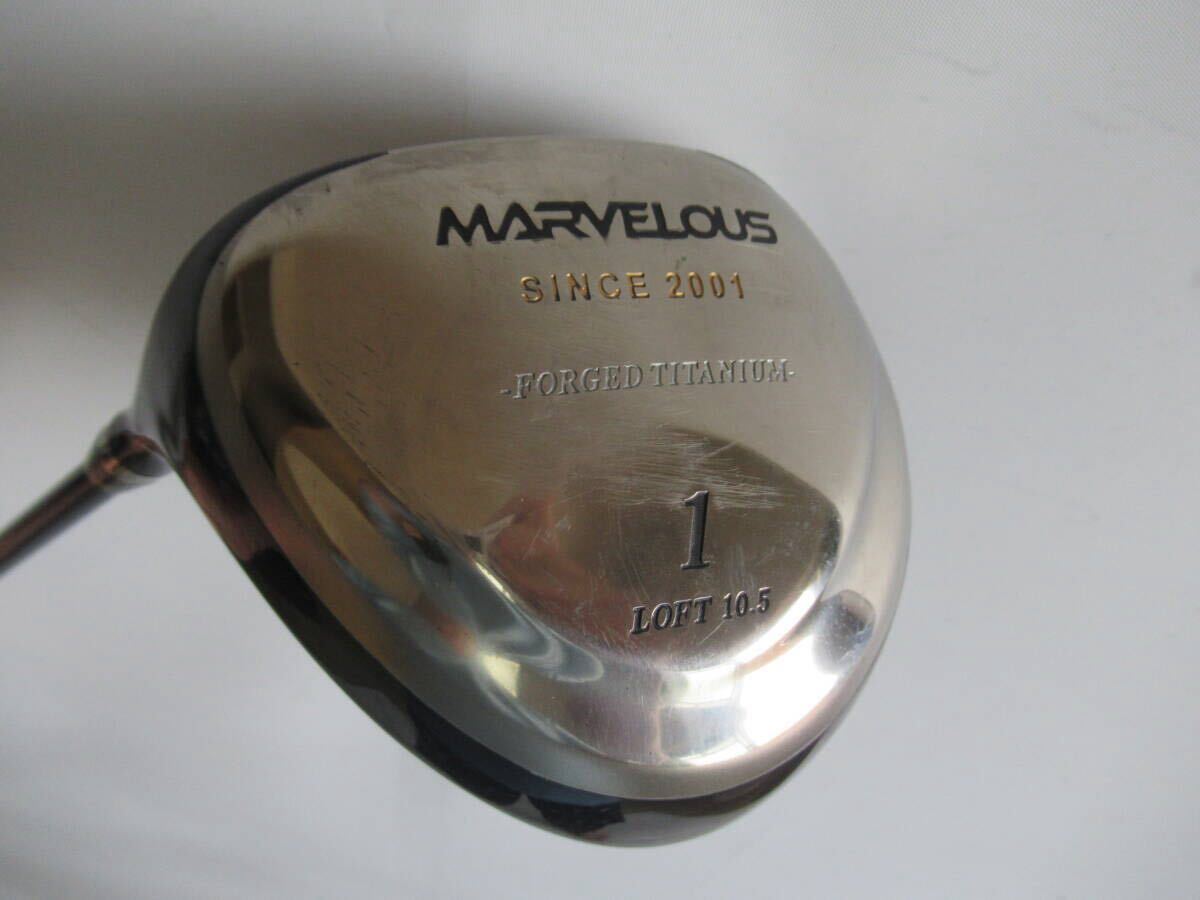 ★MARVELOUS マーベラス SINCE 2001 ドライバー 1W 左用 10.5° 純正カーボンシャフト L617 ★レア★激安★中古★ ★拍卖
