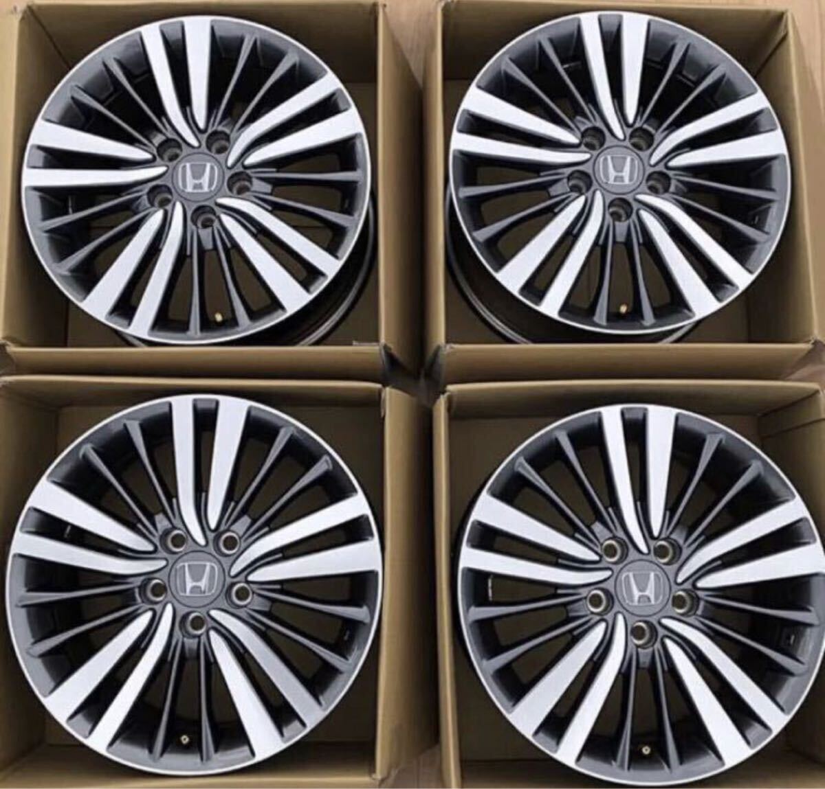 Honda オデッセイ RC ハイブリッドホンダ 純正 ホイール 4本17インチ 7J +55 pcd 114.3-5H拍卖