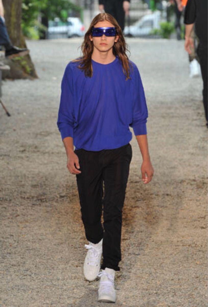 Dior homme ディオールオム 09SS ドルマンスリーブ Tシャツ ブルー クリスヴァンアッシュ エディスリマン ディオールメン Dior Men拍卖