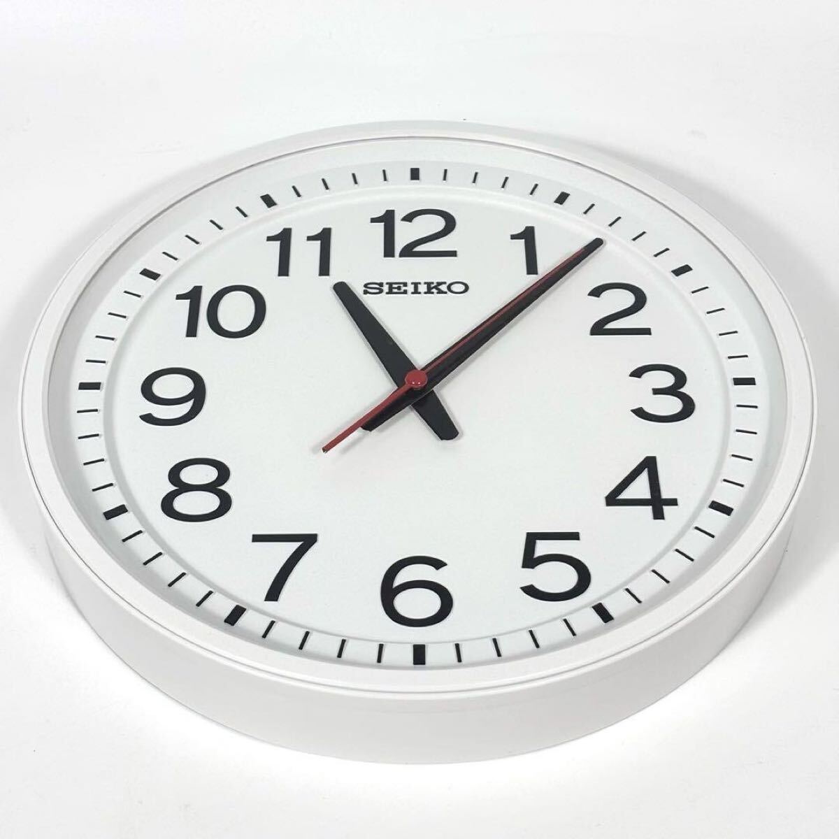 【美品】 SEIKO KX236W 壁掛け時計 電波掛時計 オフィスタイプ拍卖