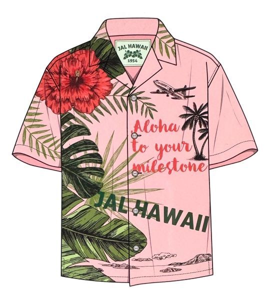 日本航空 ジャル ハワイ キャンペーン アロハシャツ ステッカー JAL HAWAII ALOHA STICKER 航空機 ジェット シール コレクション デコ 旅行拍卖