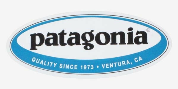 訳有 廃番 パタゴニア オーバル ステッカー PATAGONIA OVAL STICKER SINCE 1973 VENTURA CA 枠有 黒枠 シール デカール 楕円 ネコポス 新品拍卖