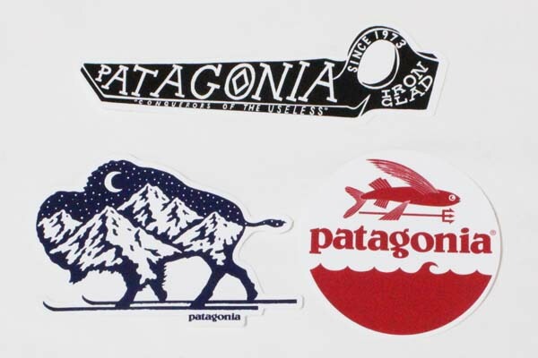 訳あり パタゴニア ステッカー 3種セット PATAGONIA ピトン ノルディック バイソントライデントフィッシュ 飛魚 シール SET ネコポス 新品拍卖