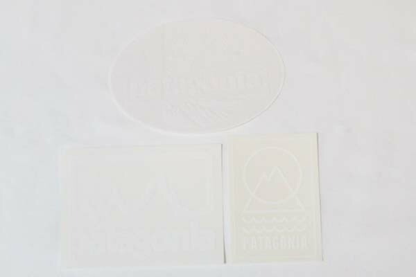 訳あり パタゴニア ステッカー クリア 白 3種セット PATAGONIA STICKERS SET 北斎ウェーブ 波 パタグリフ ラインロゴ スノー ネコポス 新品拍卖